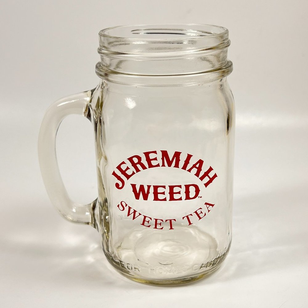 Jeremiah Sweet Tea Mason Jar Glass Mug Handle Barware